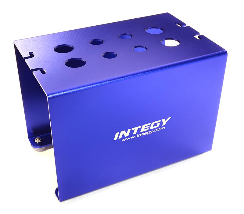 C27284BLUE Aluminum Alloy Off-Road Car Stand Workstation for 1/10 & 1/8 Size(170x110x125mm) - Image 1