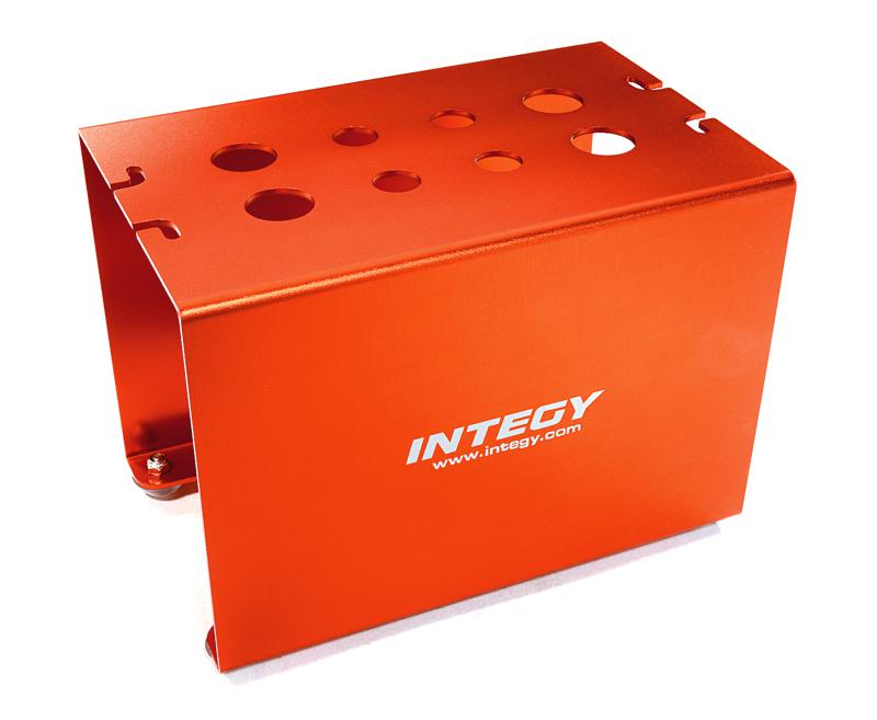 C27284RED Aluminum Alloy Off-Road Car Stand Workstation for 1/10 & 1/8 Size(170x110x125mm) - Image 1