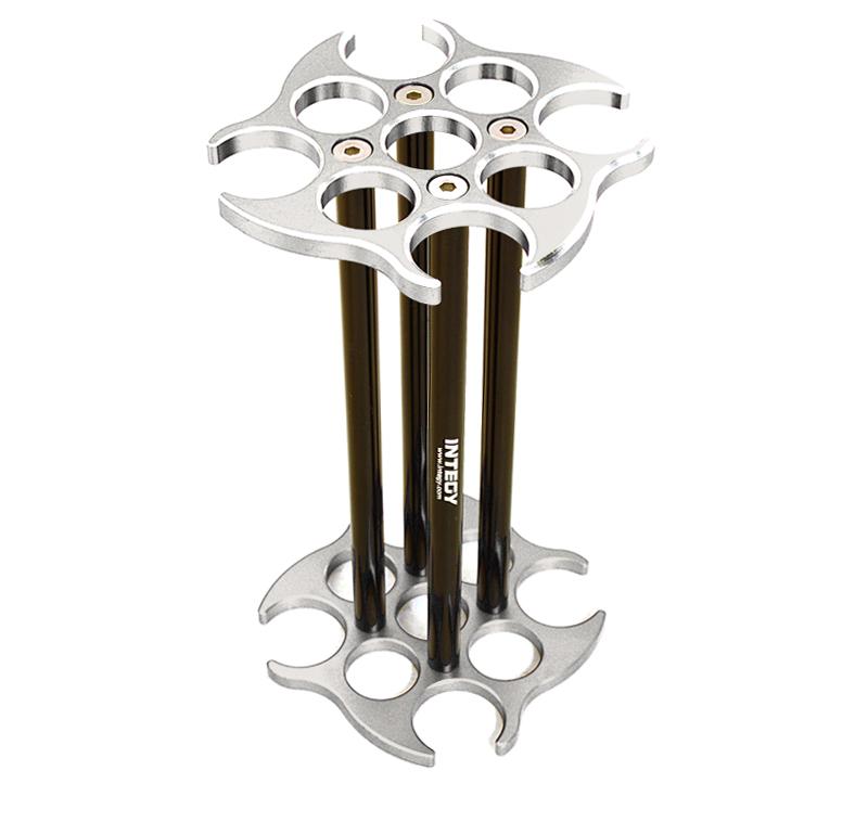 C27303SILVER Workstation & Shock Rebuild Stand for Shock Size 13.5mm & 16.5mm - Image 1