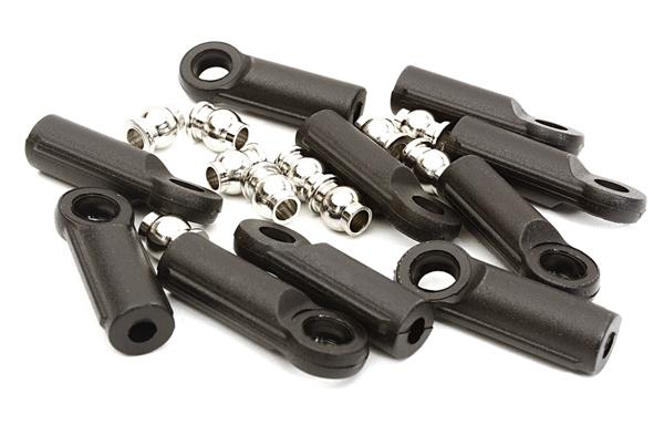 C27399 M4 Size Straight 27mm length Ball Ends Type Tie Rod Ends, w/ 3mm Ball Links - Image 1