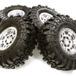 Composite Dual 6 Spoke Off-Road 1.9 Size Wheel & Tire (4) (O.D.=110mm)