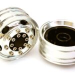 Billet Machined Alloy T8 Front Wheel Set for Tamiya 1/14 Scale Tractor Trucks