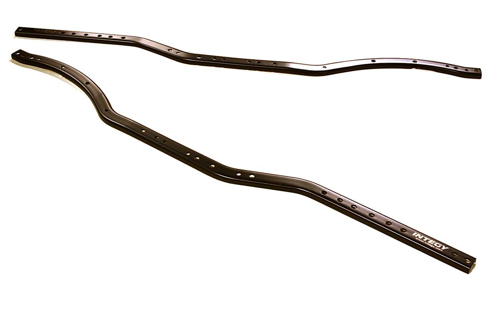 C27653BLACK Black HD Metal Replacement Chassis Rail Set for Axial 1/10 SCX10 II Rock Crawler - Image 1