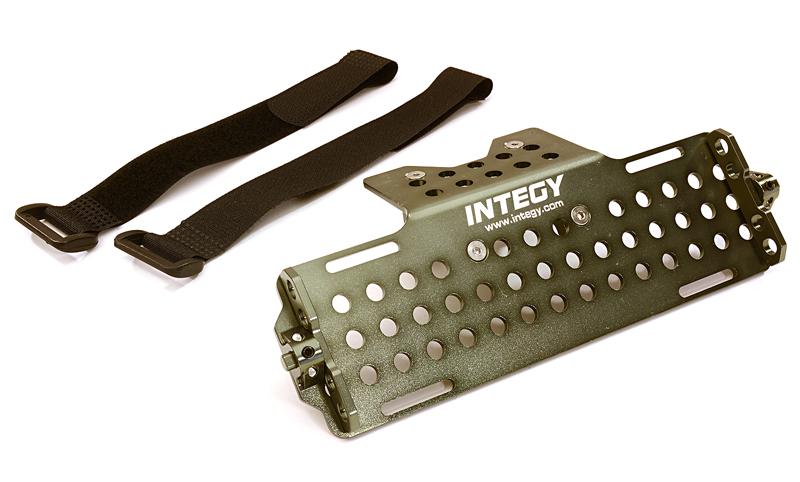 C27660GUN Alloy Machined Battery Tray for Axial 1/10 SCX-10 Scale Off-Road Crawler - Image 1