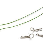 Secured Body Clip (4) with 140mm Retainer Link for 1/10 Off-Road Crawler