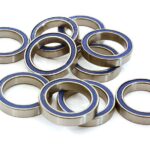 Low Friction Blue Rubber Sealed Ball Bearings (10) 15x21x4mm for RC Vehicles