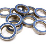 Low Friction Blue Rubber Sealed Ball Bearings (10) 17x26x5mm for RC Vehicles