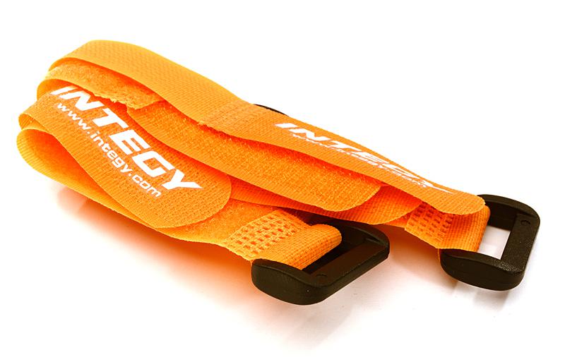 C27934ORANGE 20x150mm Battery Strap (4) for RC Car, Boat, Helicopter & Airplane - Image 1