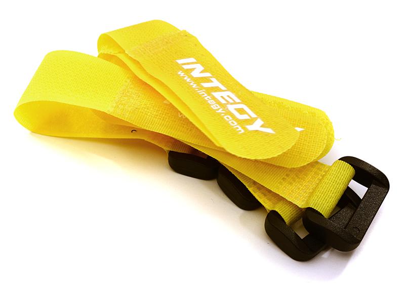 C27934YELLOW 20x150mm Battery Strap (4) for RC Car, Boat, Helicopter & Airplane - Image 1