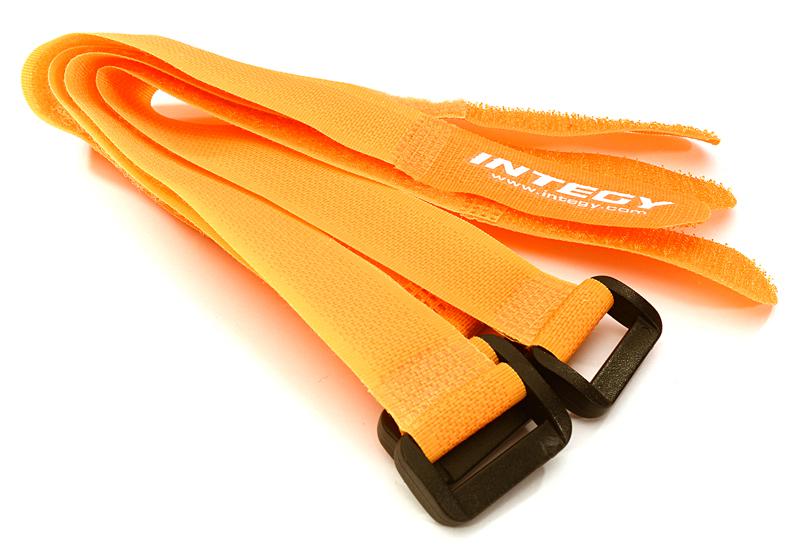 C27936ORANGE 20x250mm Battery Strap (4) for RC Car, Boat, Helicopter & Airplane - Image 1