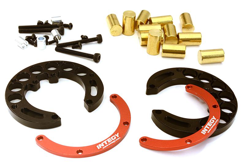 C27939RED Portal Axle Counterweight Add-On (2) for Traxxas TRX-4 Scale & Trail Crawler - Image 1