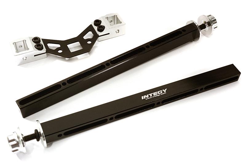 C27966SILVER Adjustable Rear Body Mount & Post Set for Traxxas 1/10 Scale Summit - Image 1