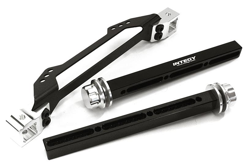 C27981SILVER Extended Front Body Mount & Post Set for Traxxas 1/10 Slash 2WD 1914R - Image 1