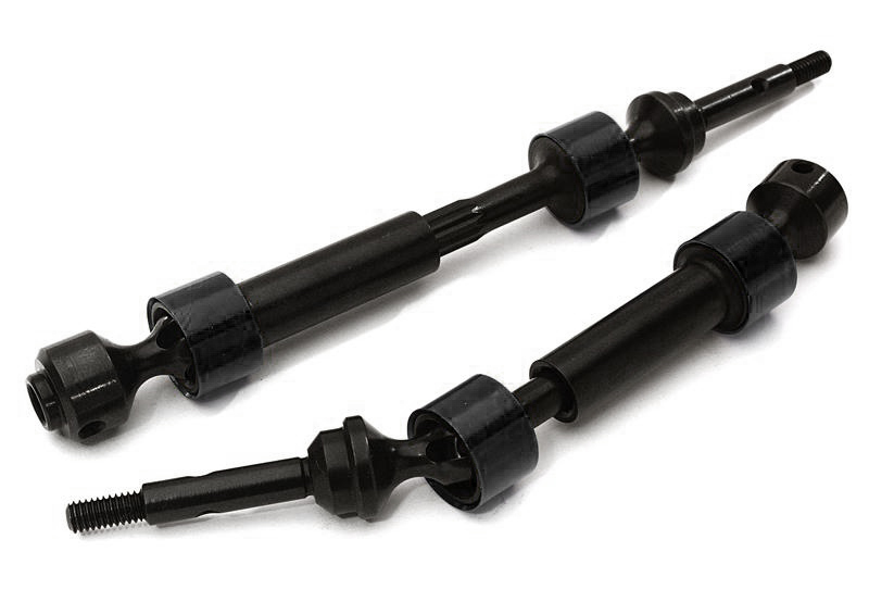 C27987BLACK Dual Joint Telescopic Rear Drive Shafts for 1/10 Stampede 4X4 & Slash 4X4 6852X - Image 1