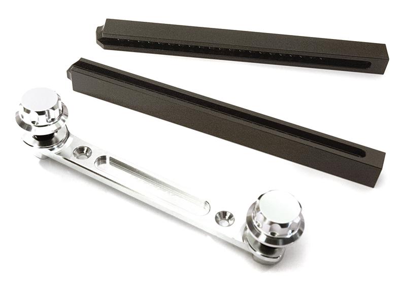 C27999SILVER Adjustable Rear Body Mount & Post Set for Traxxas TRX-4 Scale & Trail Crawler - Image 1