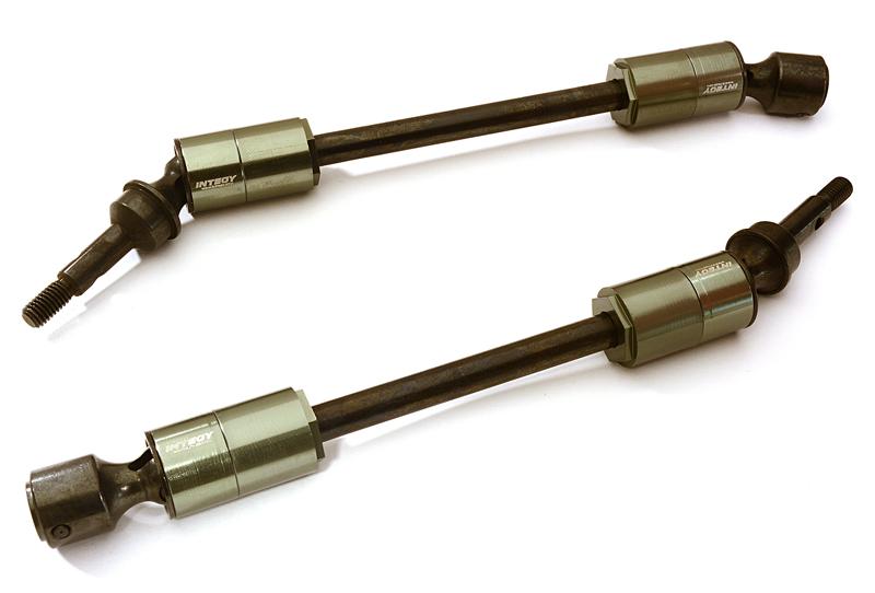 C28003GUN Machined Universal Drive Shafts for Traxxas 1/10 E-Revo (-2017), E-Maxx 5451X - Image 1