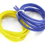 Flexible 16 AWG Gauge Silicone Wire 1m Set, 39in Blue 39in Yellow