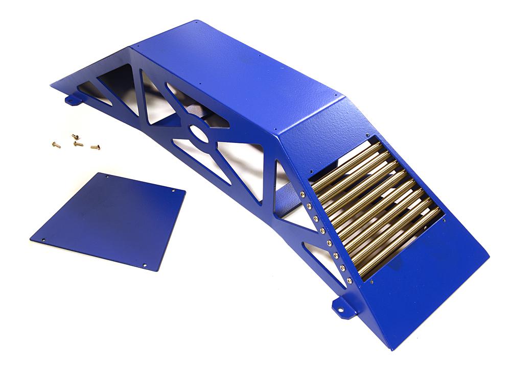 C28120BLUE Realistic Heavy-Duty Metal Display Ramp 375x100x75mm for 1/10 Scale Off-Road - Image 1
