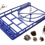 Realistic 1/10 Scale Alloy Luggage Tray 240x152x21mm with 4 LED Spot Light Set