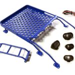 Realistic Alloy Luggage Tray w/LED Spot Lights for 1/10 FJ Cruiser (HPI, Tamiya)