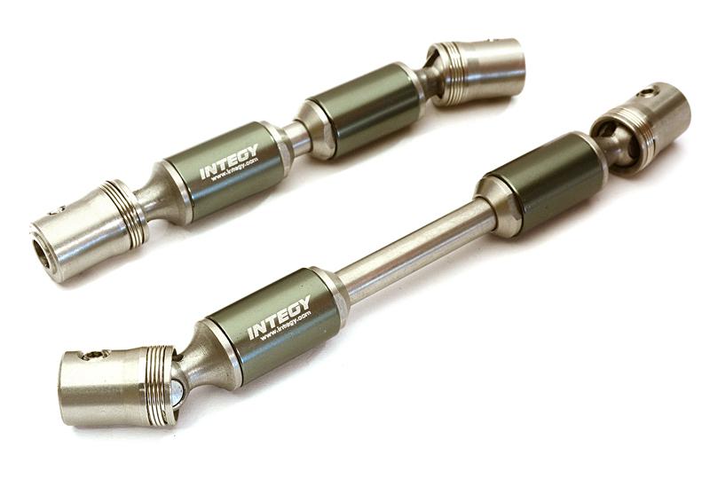 C28123GUN Billet Machined Center Drive Shafts for Traxxas TRX-4 Crawler (12.8-inch WB) - Image 1