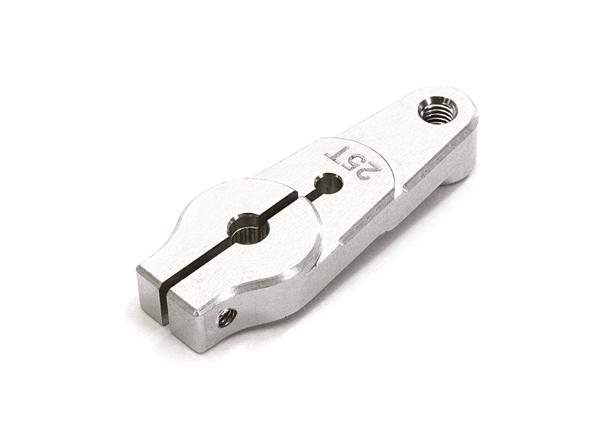 C28139SILVER Billet Machined Alloy Servo Horn 25T for Traxxas TRX-4 (r=22mm) - Image 1