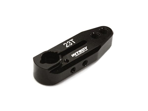 C28143BLACK Billet Machined Alloy Servo Horn 23T for KO & JR Type Servo (r=20, 24mm) - Image 1