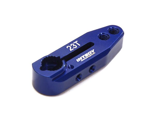 C28143BLUE Billet Machined Alloy Servo Horn 23T for KO & JR Type Servo (r=20, 24mm) - Image 1