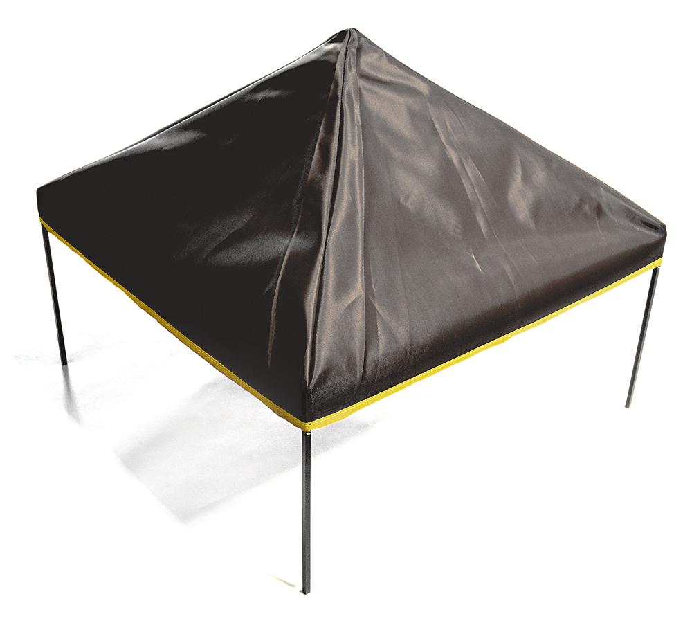 C28152BLACK Realistic Black Pop Up 20x20 Inch Canopy Tent for 1/10 Scale Crawler Truck - Image 1