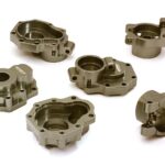 Billet Machined Alloy Rear Portal Drive Housing Set w/ Mount for Traxxas TRX-4