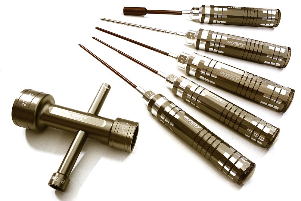 C28161GREY Race Edition Combo Size 6pcs Competition Tool Set for 1/10 Summit & E-Maxx - Image 1