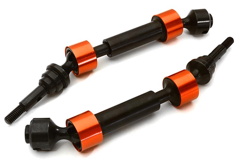 C28165RED HD Steel Front Universal Drive Shaft (2) for 1/10 Slash 4X4 & Stampede 4X4 6851X - Image 1