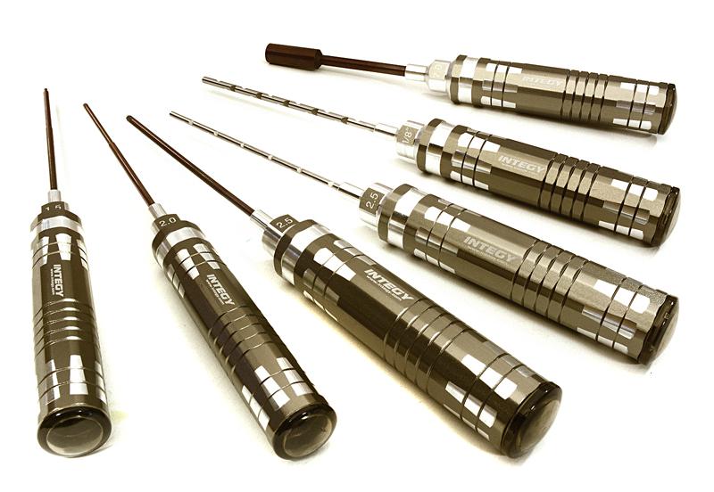 C28168GREY Race Edition Grey 6pcs Competition Tool Set for 1/10 Slash 2WD & Bandit - Image 1