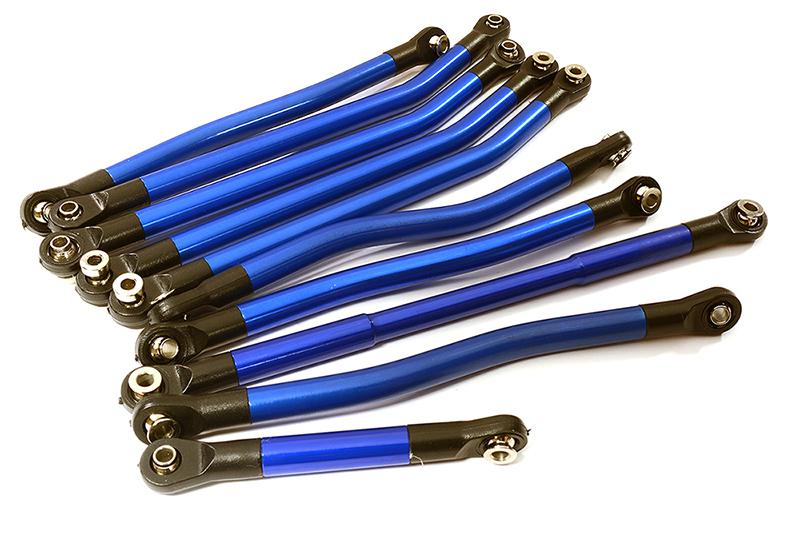 C28336BLUE Alloy Machined Linkage Set w/ Ball Ends for Redcat Everest Gen7 Pro - Image 1