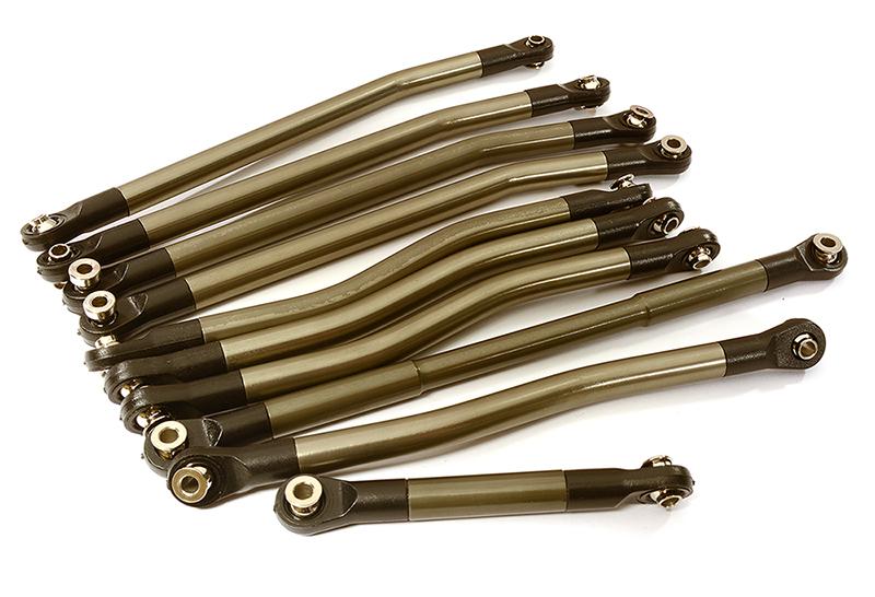 C28336GREY Alloy Machined Linkage Set w/ Ball Ends for Redcat Everest Gen7 Pro - Image 1