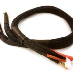 2S High Current Charge/Balance Cable w/ 5mm Bullets Pack Side, 10AWG Wire L=61cm