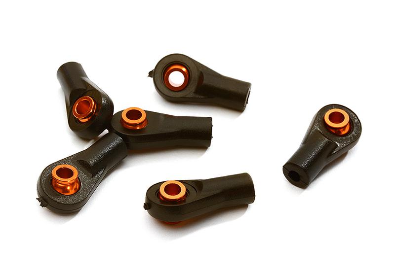 C28395ORANGE M3 Size Short Ball Ends for Axial & Traxxas Style 3mm Tie Rod Ends & Ball Links - Image 1