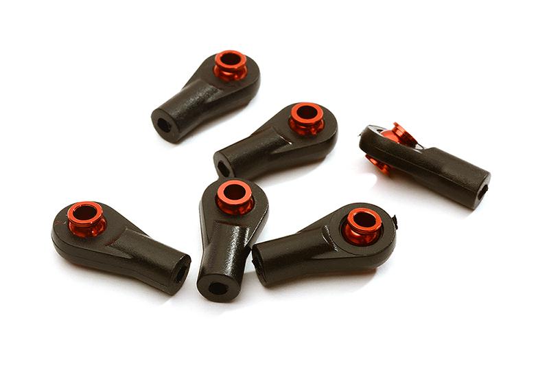 C28395RED M3 Size Short Ball Ends for Axial & Traxxas Style 3mm Tie Rod Ends & Ball Links - Image 1