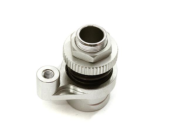 C28434SILVER Billet Machined Alloy Steering Servo Adjustable Saver for Traxxas 1/10 4-Tec 2.0 - Image 1