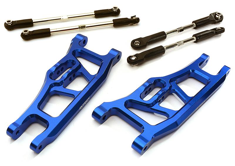 C28446BLUE Machined Extended 34mm Front Suspension Conversion for 1/10 Slash 2WD 2530A - Image 1