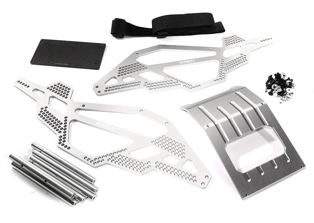 C28449SILVER Billet Machined Chassis Kit for 1/10 Scale Rock Crawler (Axial AX10 Compatible) - Image 1