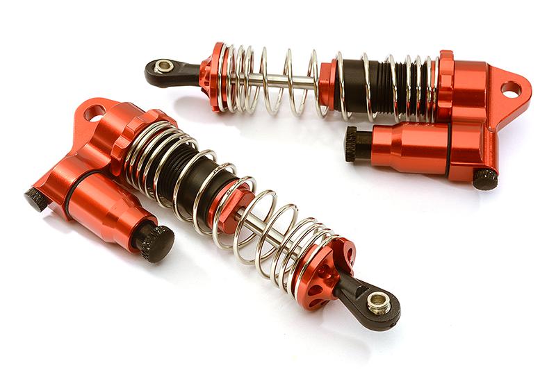 C28478RED GTX2 Front 90mm Piggyback Shocks for Traxxas 1/10 Stampede, Rustler & Slash - Image 1