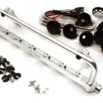 Realistic Roof Top 6 LED Light Bar Cage 171x41mm for 1/10 Scale Crawler