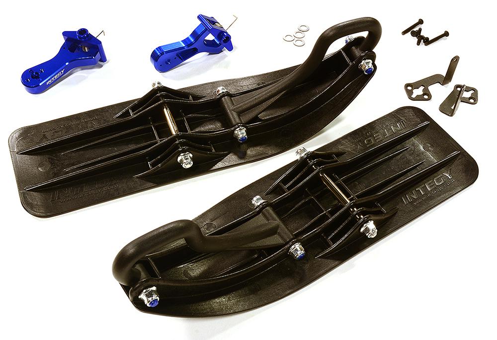 C28554BLUE Front Sled Ski Attachment Set for Traxxas TRX-4 (for RWD Operation) - Image 1
