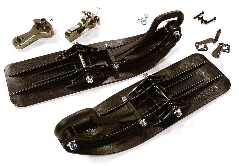C28554GREY Front Sled Ski Attachment Set for Traxxas TRX-4 (for RWD Operation) - Image 1