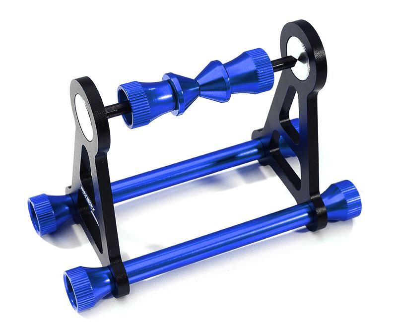 C28557BLUE Magnetic Type Tire Balancer for RC (4mm Shaft Size, Tire 100mm O.D. Max) - Image 1