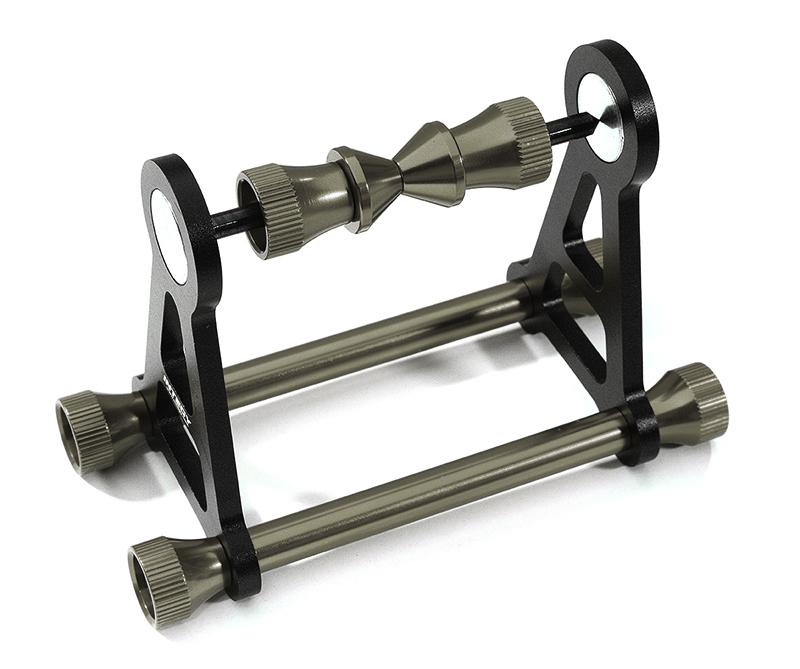 C28557GREY Magnetic Type Tire Balancer for RC (4mm Shaft Size, Tire 100mm O.D. Max) - Image 1