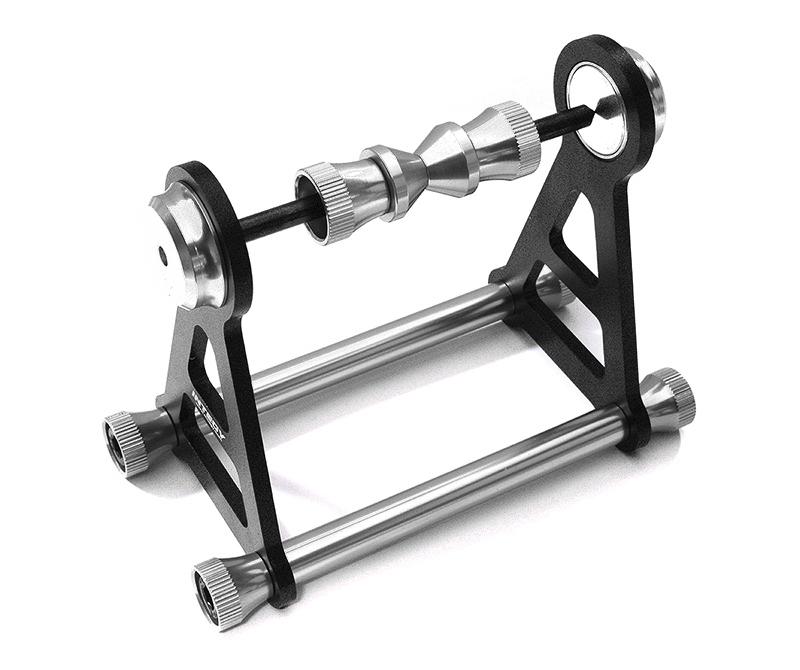 C28558SILVER Magnetic Type Tire Balancer for RC (5mm Shaft Size, Tire 148mm O.D. Max) - Image 1