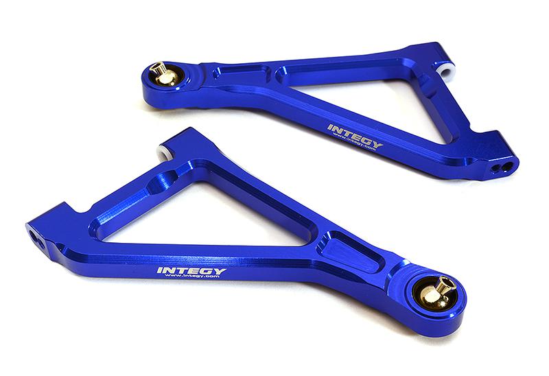 C28561BLUE Billet Machined Front Upper Arms for Traxxas 1/7 Unlimited Desert Racer 8531 - Image 1