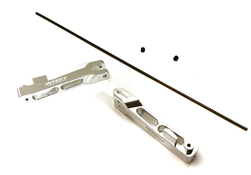 C28564SILVER Rear Anti-Roll Sway Bar Set for Traxxas 1/7 Unlimited Desert Racer 8598 - Image 1